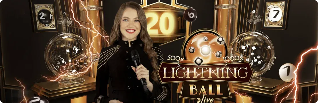 Evolution Gaming's " Lightning Ball" Poster